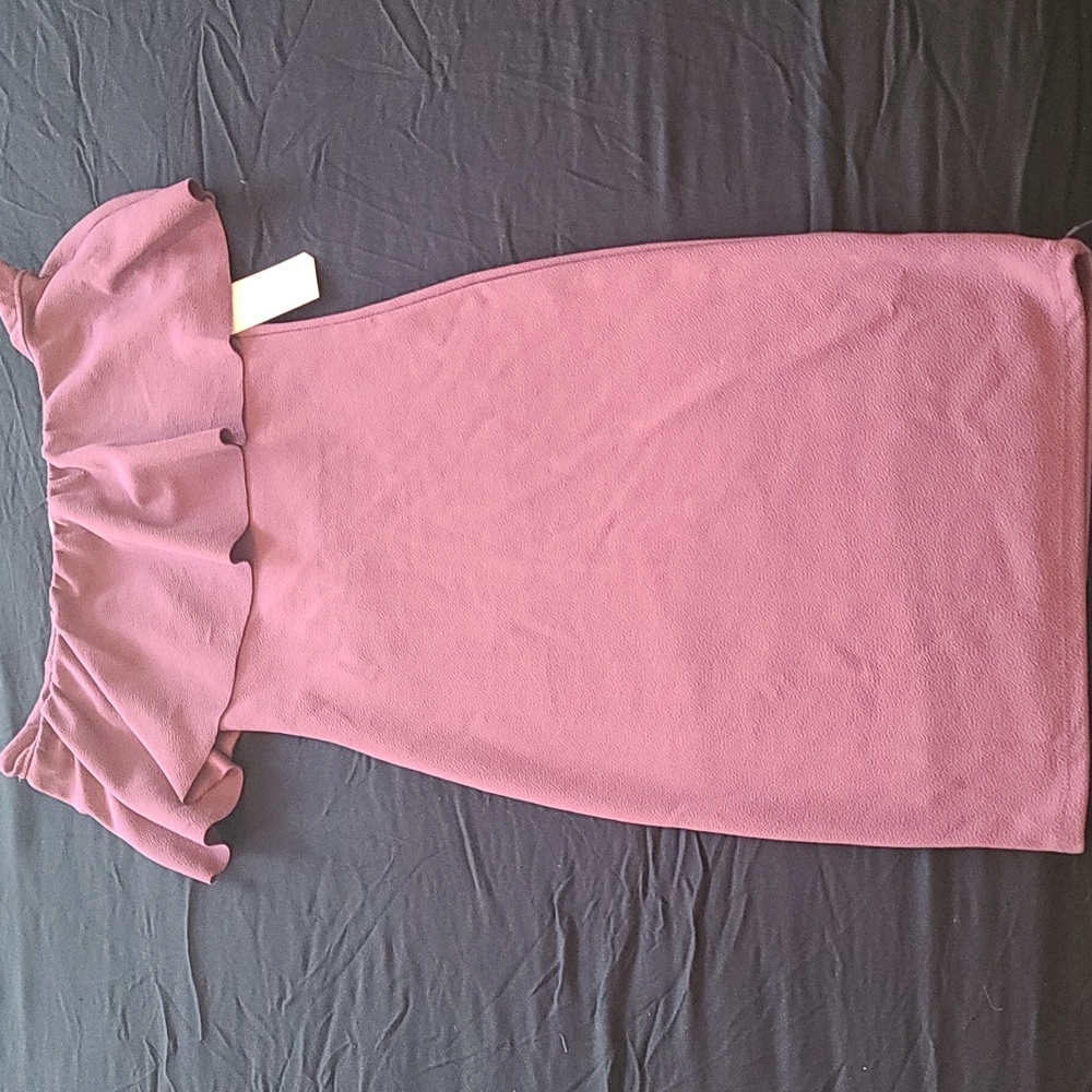 Mauve Midi Dress (stretchy)